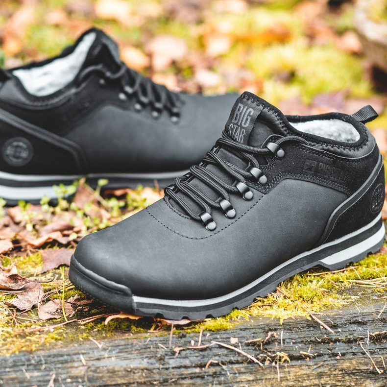 Pánské trekové boty Big Star Black EE174444 černá 2