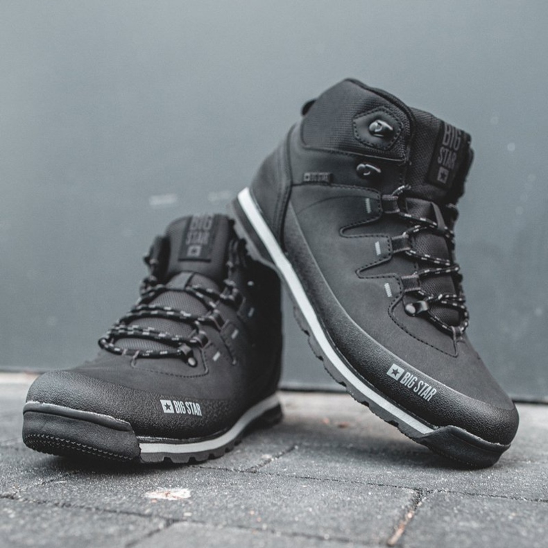 Pánské trekové boty Big Star Black EE174437 černá 2
