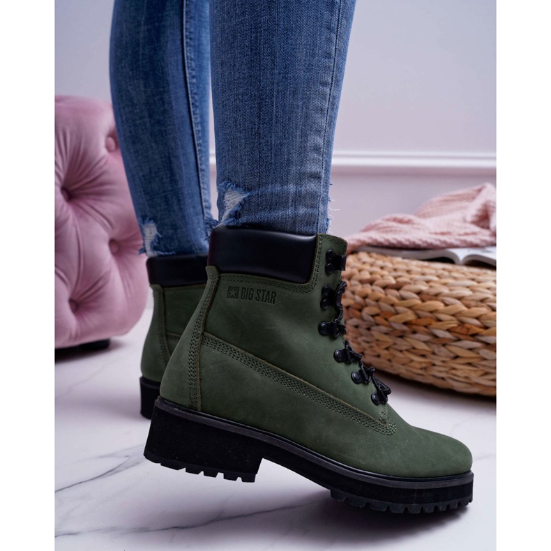 Dámské lovce Big Star Green EE274031 zelený 2
