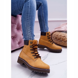 Dámské boty Trappers Big Star Camel EE274035 hnědý 1