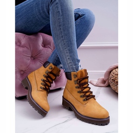 Dámské boty Trappers Big Star Camel EE274035 hnědý 2 Dámské boty Trappers Big Star Camel EE274035 hnědý 2