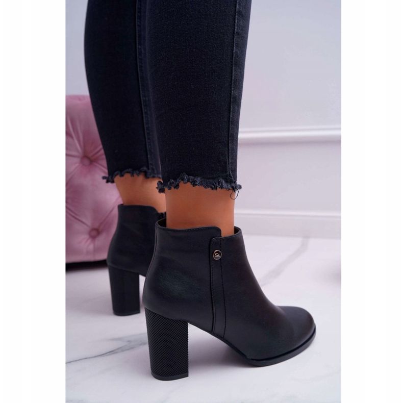 Dámské boty na vysokém podpatku Sergio Leone černé BT518 černá 2