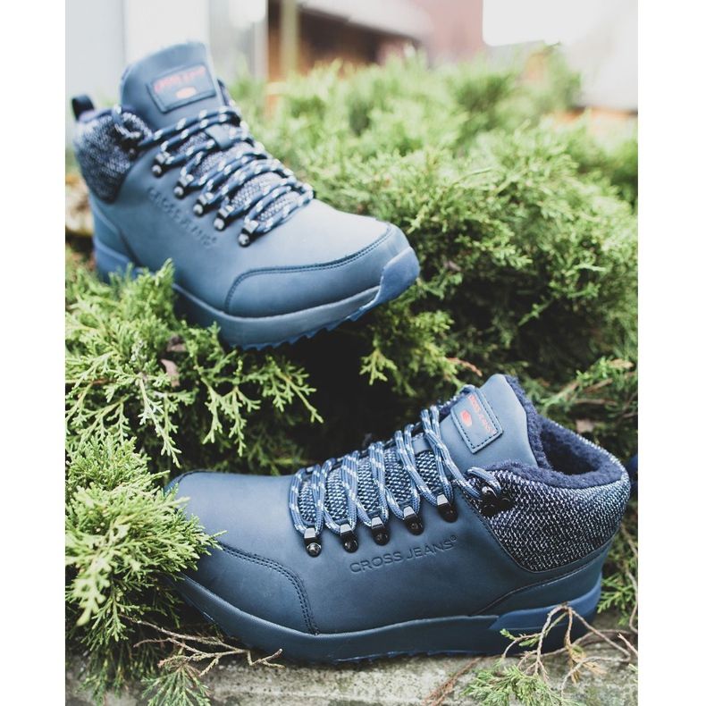 Pánské trekové boty Cross Jeans Navy Blue EE1R4115C námořnická modrá 1
