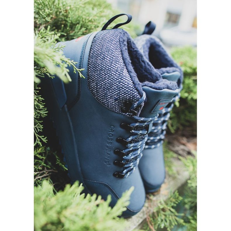 Pánské trekové boty Cross Jeans Navy Blue EE1R4115C námořnická modrá 2