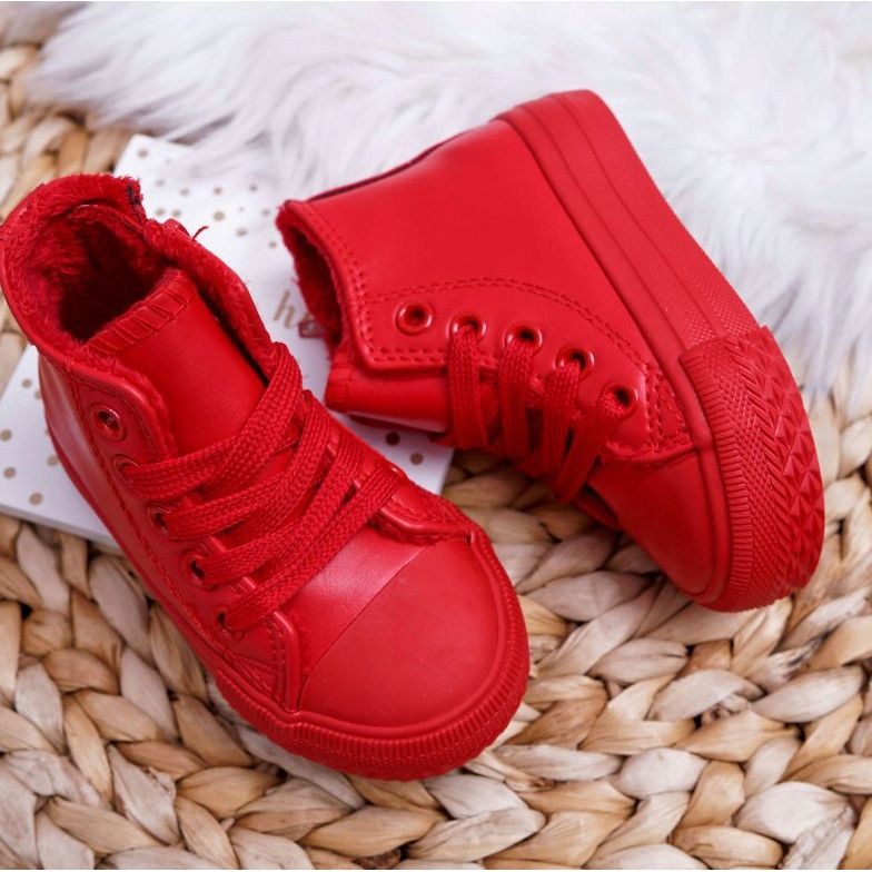 FRROCK Dětské tenisky High Warm Red Filemon červené 2 FRROCK Dětské tenisky High Warm Red Filemon červené 2