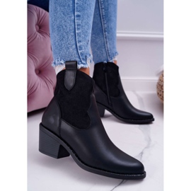 S.Barski Dámské černé kovbojské boty Barski 30-20 černý 2