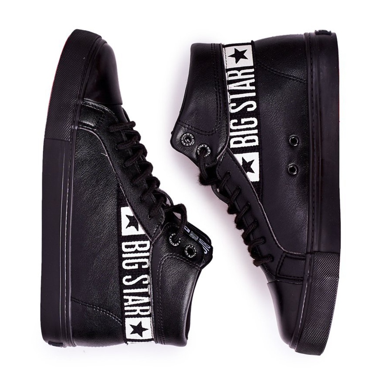 Pánské tenisky Low Big Star High Black EE174339 černá 1