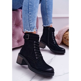 Dámské boty Sergio Leone černé BT705 černý 1