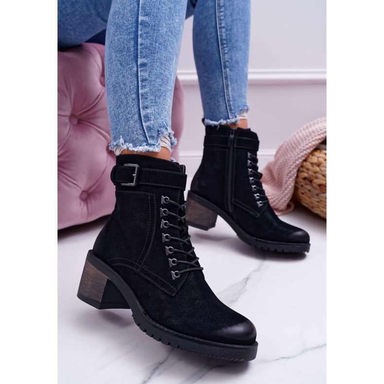 Dámské boty Sergio Leone černé BT705 černý 1