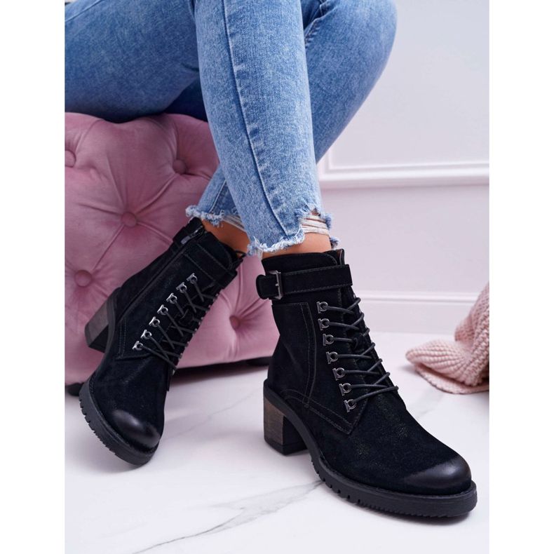 Dámské boty Sergio Leone černé BT705 černý 2