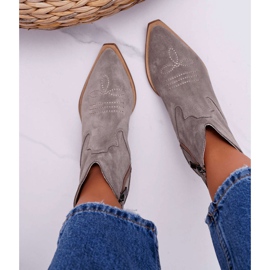 Nicole Dámské kožené kovbojské boty Cappucino Batty hnědý 2