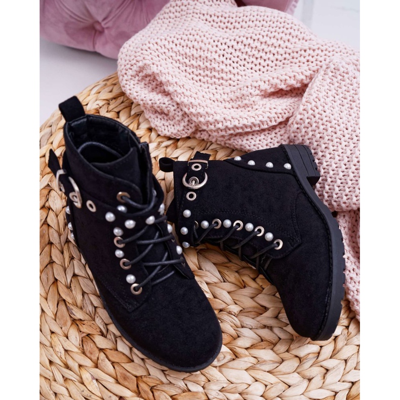 POPA Dětské boty Pearl Black Nargos černý 1