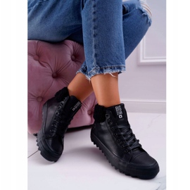 Dámské tenisky Big Star High Warmed Black EE274145 černá 2