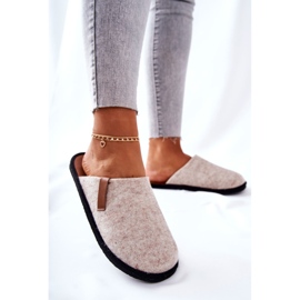 Dámské domácí pantofle Big Star béžové D267862A béžový 1