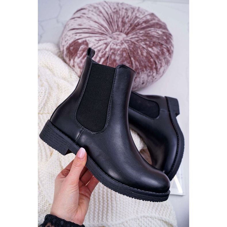 EVE Dámské kozačky Jodhpur Black 8BT35-1489 černá 1