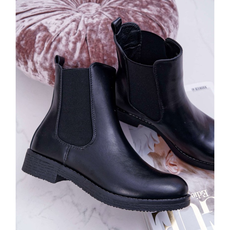 EVE Dámské kozačky Jodhpur Black 8BT35-1489 černá 2