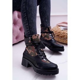 SEA Dámské vysoké boty Black Camo Trapery Nemtere černý 1