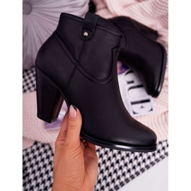 BUGO Dámské boty na podpatku Black Memphis černá 1