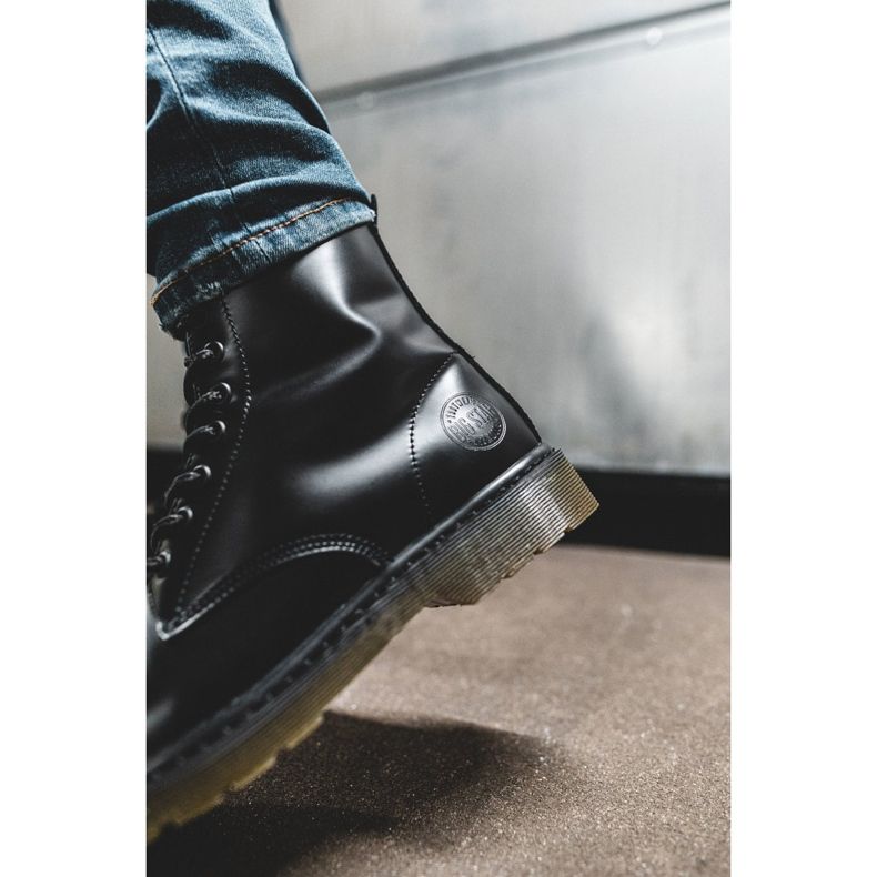 Pánské turistické boty kožené Big Star černé EE174268 černá 2
