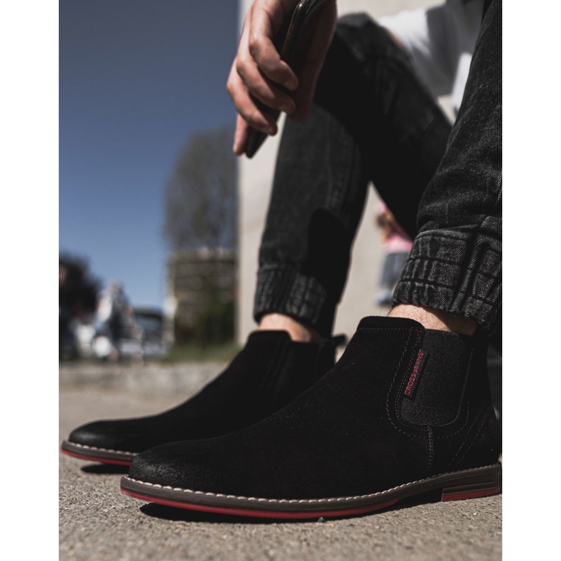 Pánské chelsea boty Cross Jeans černé EE1R4066C černý 2