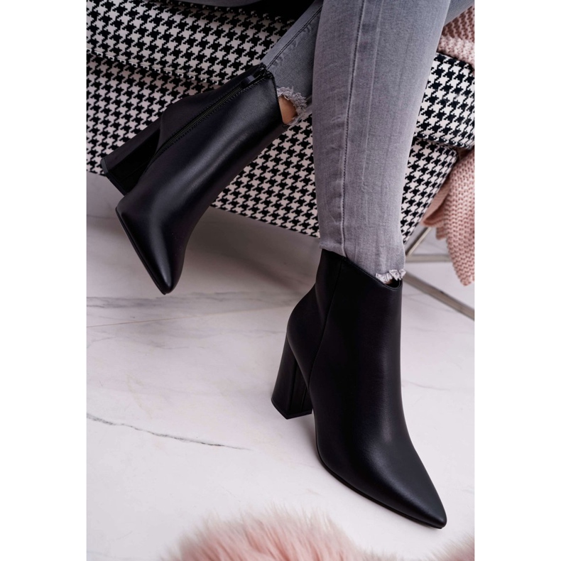 SEA Dámské boty na podpatku ve Spitzu černé Felino černá 2