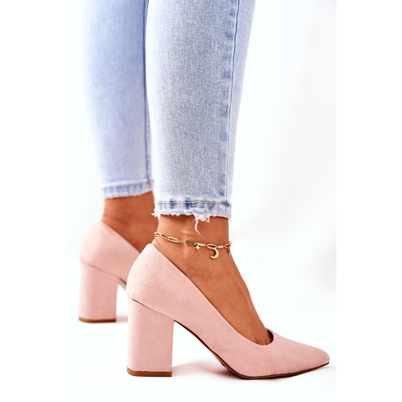 SEA Dámské lodičky na podpatku semiš béžová Florena béžový 1