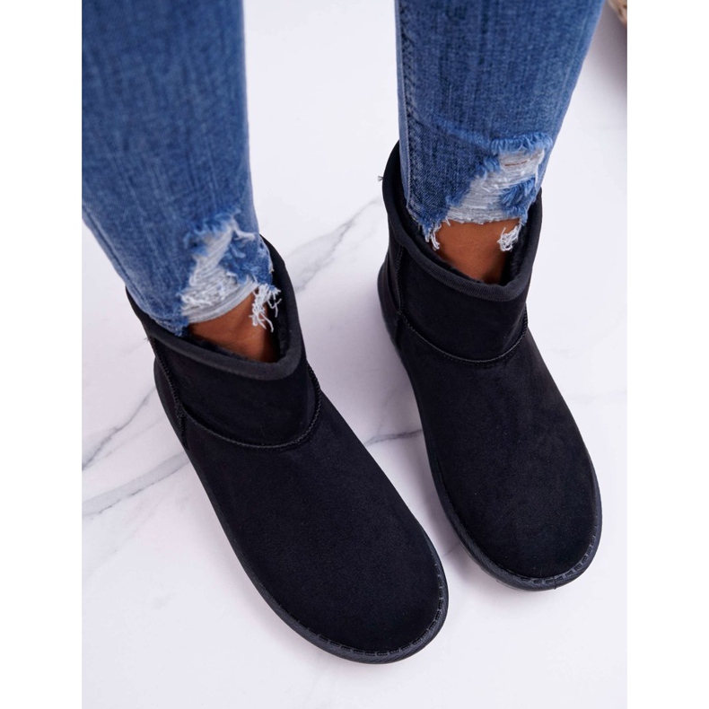 FRJ Dámské černé teplé zimní boty Borneo černá 2