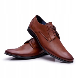 Pánské brogues, elegantní kožený Bednarek, hnědý Herod 1 Pánské brogues, elegantní kožený Bednarek, hnědý Herod 1