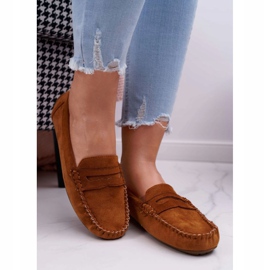 PS1 Dámské mokasíny semišové Bolero Camel hnědý 3