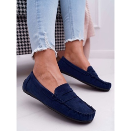 SEA Dámské mokasíny Navy Blue Suede Bolero námořnická modř 1