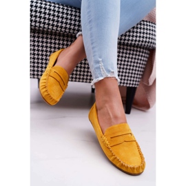 SEA Dámské žluté mokasíny semišové Bolero žlutá 2