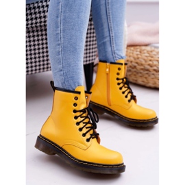 SEA Dámské boty Trappers Yellow Gangsta žluť 1