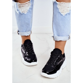 BUGO Dámské sportovní boty lakované černou Wenson černá 2