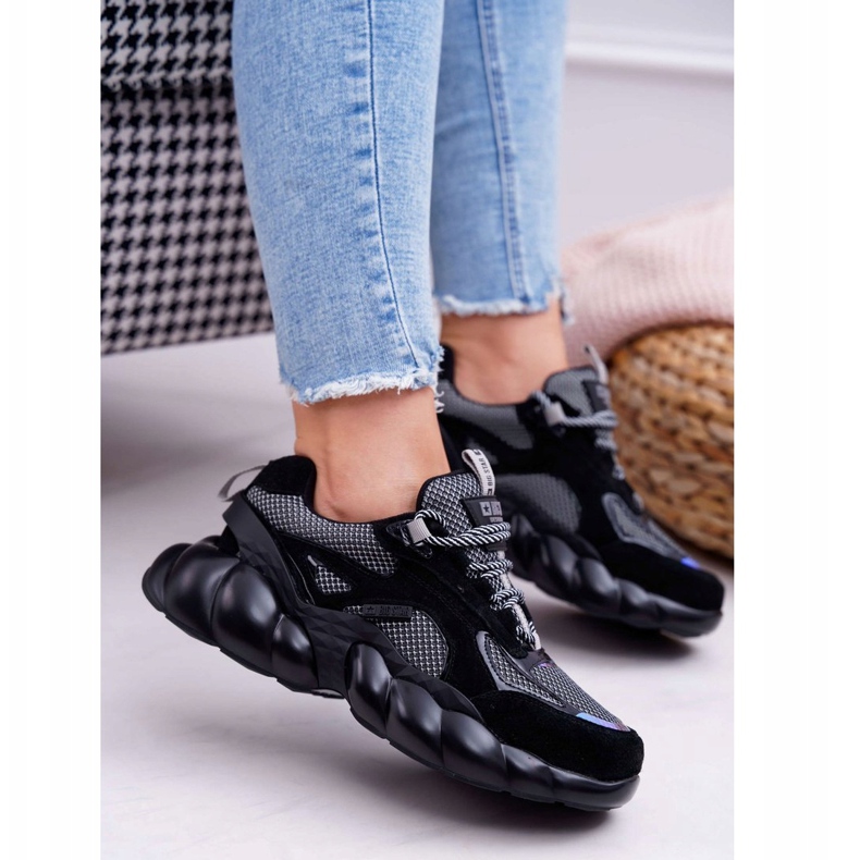 Dámské sportovní boty Big Star od Daniel Lopez černé šedé FF274A553 černá šedá 1