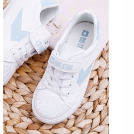 Big Star Dětské tenisky Dětská velká hvězda se suchým zipem bílá FF374120 bílý 2