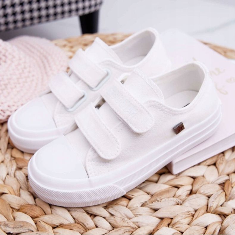 Big Star Dětské tenisky Dětská velká hvězda se suchým zipem bílá FF374096 bílý 1