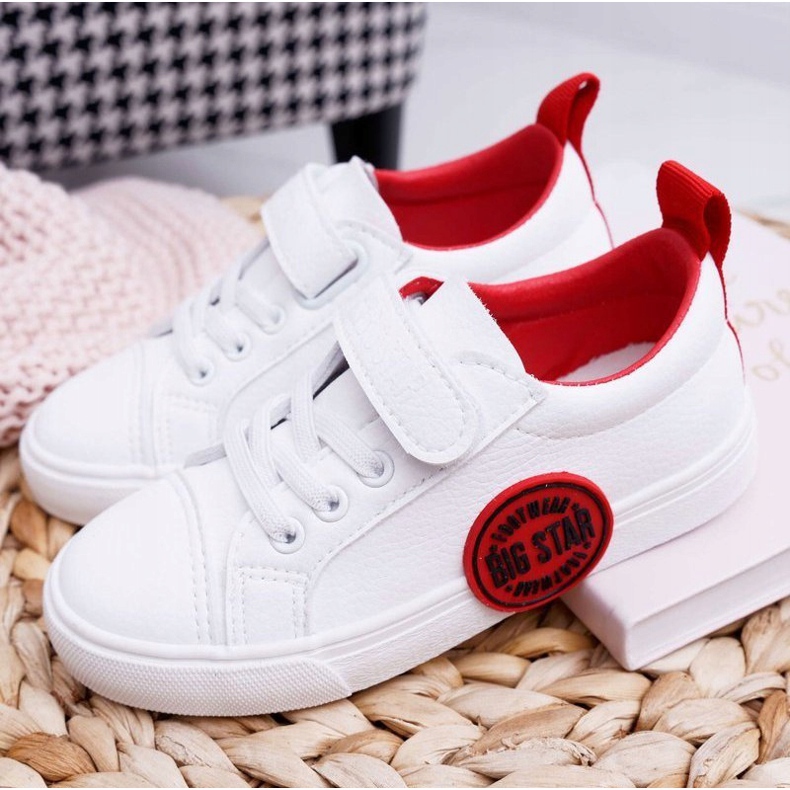 Big Star Dětské tenisky Dětská velká hvězda se suchým zipem bílá FF374088 ['bílý'] bílý 1