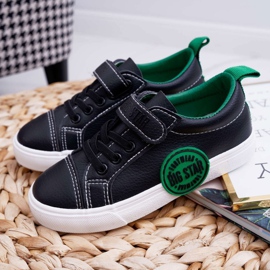 Dětské boty Tenisky Big Star se suchým zipem FF374087 černý 1