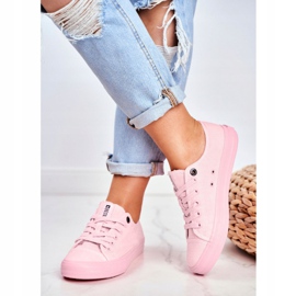 Dámské tenisky Big Star světle růžové DD274443 růžový 2