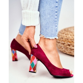 Dámské lodičky Sergio Leone Suede Fuchsia PB135 Be Mine! růžový 2