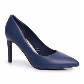 Vinceza Klasické dámské vysoké podpatky Navy Blue Marinne námořnická modř 1