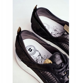 EVE Dámské sportovní boty kožené černé Love Me černá 1