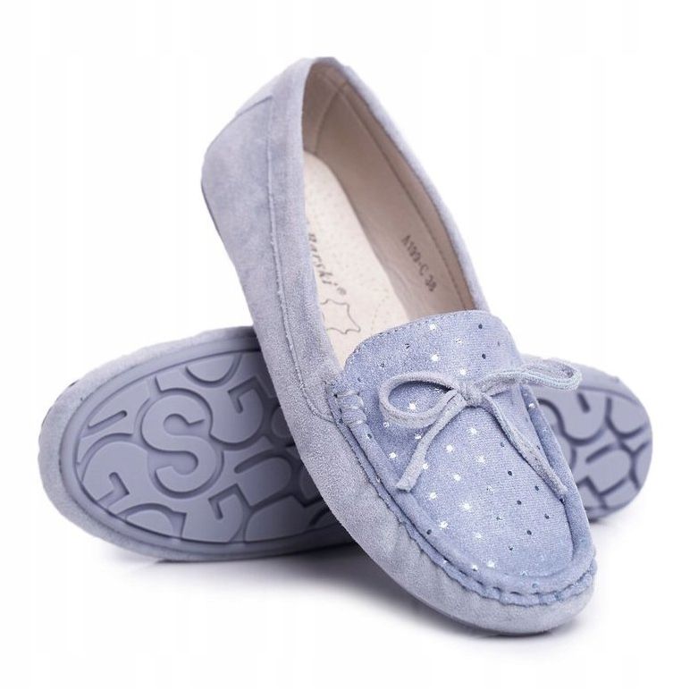 Dámské mokasíny semišové S.Barski A199 Blue Wannabe modrý 1 Dámské mokasíny semišové S.Barski A199 Blue Wannabe modrý 1