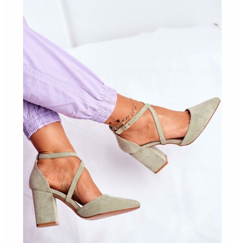 PS1 Dámské lodičky na podpatku se špiclovým zeleným provozem vícebarevný zelená 1 PS1 Dámské lodičky na podpatku se špiclovým zeleným provozem vícebarevný zelená 1