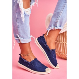 SEA Dámské espadrily Navy Blue Flaure námořnická modrá 1