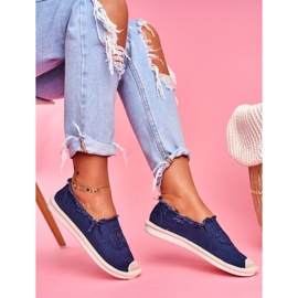 SEA Dámské espadrily Navy Blue Flaure námořnická modrá 2