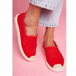 PS1 Dámské espadrilky Red Flaure červený 1