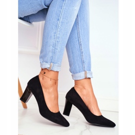 Dámské lodičky Sergio Leone PB403 semišová černá Herline 2