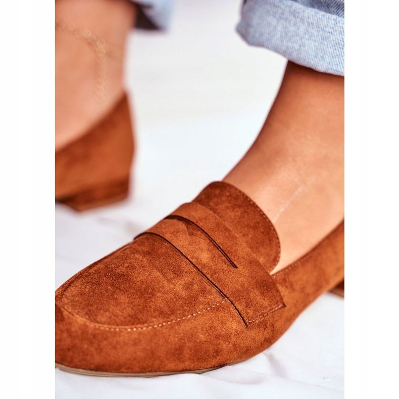 Dámské mokasíny semišové Sergio Leone MK734 Camel Nebbi hnědý 2