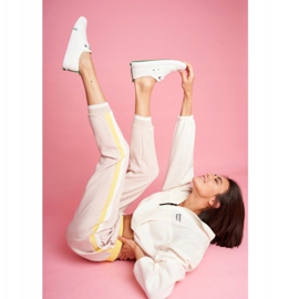 Dámské tenisky Big Star zelené a bílé FF274088 bílý 2